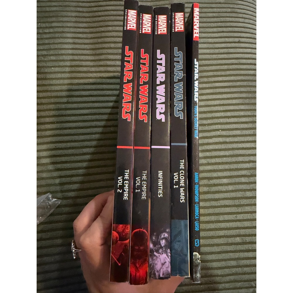 Bundle of 5 Marvel Star Wars Epic Collection Legends Books Empire Clone Wars